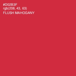 #D02B3F - Flush Mahogany Color Image